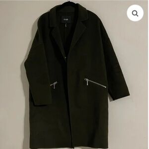 Maje Olive Wool Coat